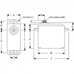 Base Rotate Kit with HS-422 servo