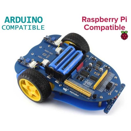 AlphaBot, plataforma robótica móvel compatível com Raspberry Pi e Arduino