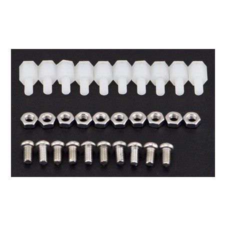 kit M3 * 6 em nylon (10 conjuntos) kit M3 * 6 em nylon (10 conjuntos)