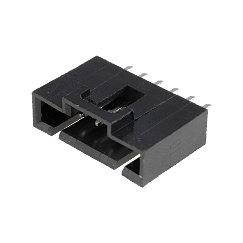 Conector NCDW 2.54mm c/travão - 6 pinos