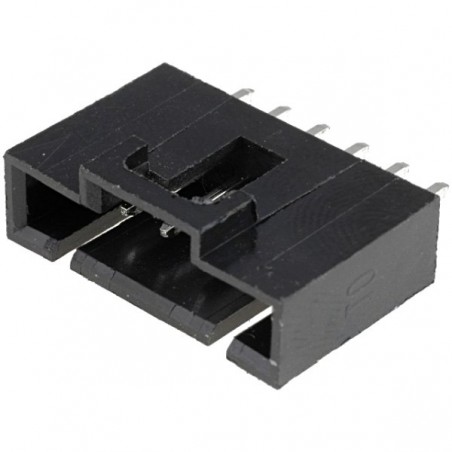 Conector NCDW 2.54mm c/travão - 6 pinos