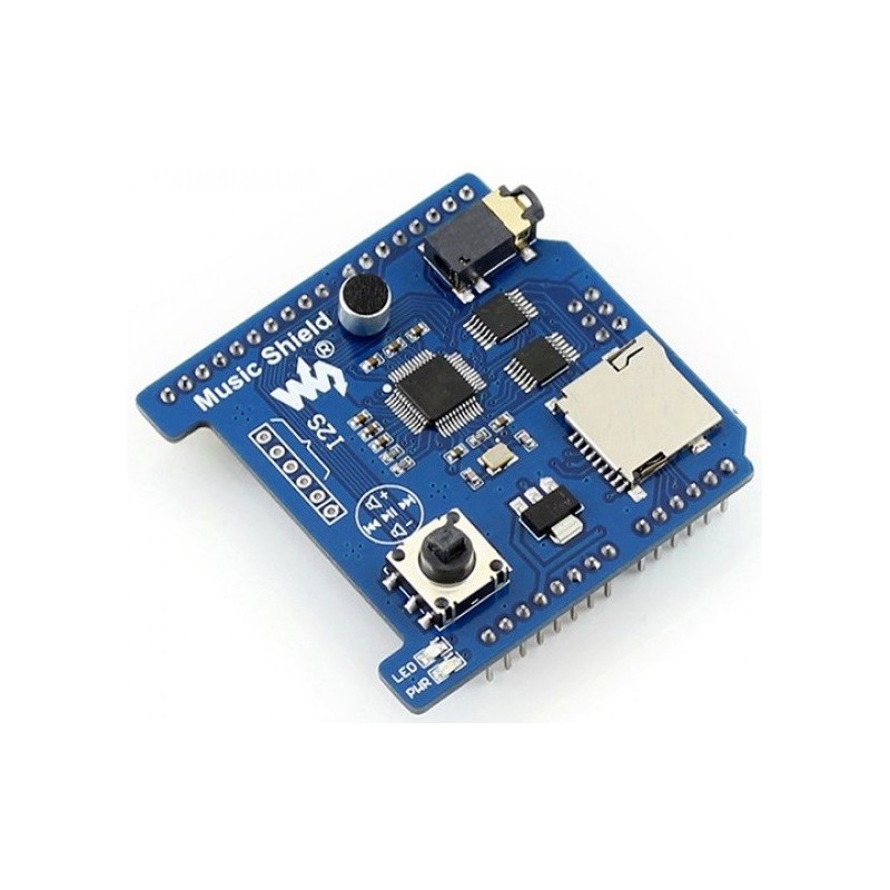 thumbnail image 2 of VS1053B MP3 Music Shield Module With TF Card Slot - Compatible With Arduino UNO R3 2 of 12