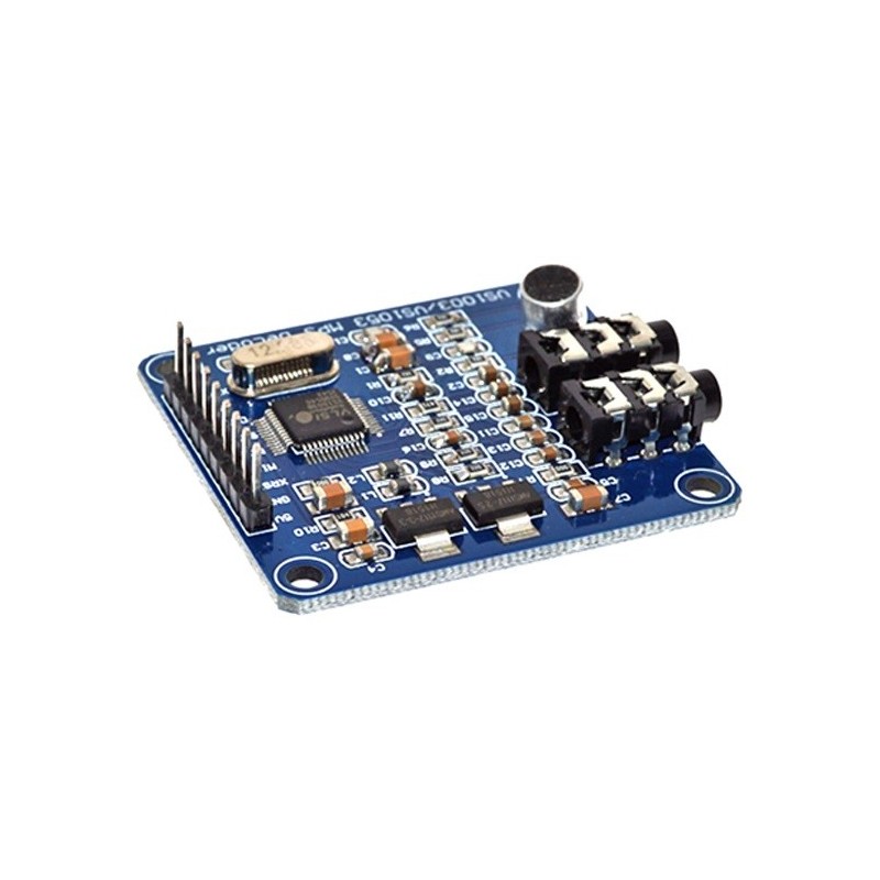 Mp3pro Encoder VS1003B Módulo MP3 Decoder/Encoder com Microfone - interface SPI