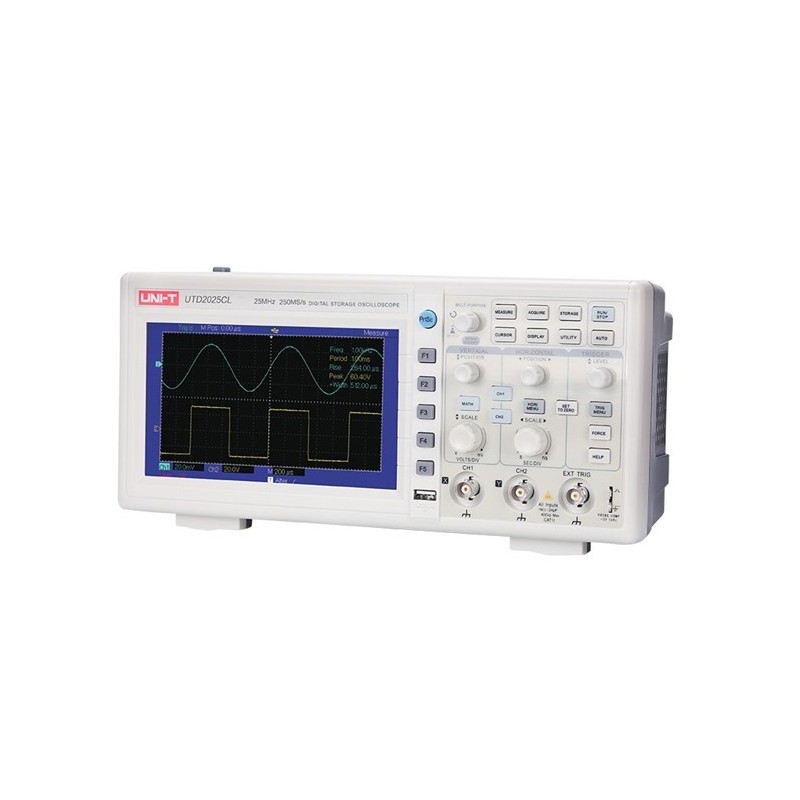 UTD2025CL Digital Storage Oscilloscope LCD Display Screen Low Noise for Measure for Detect U.S. regulations 