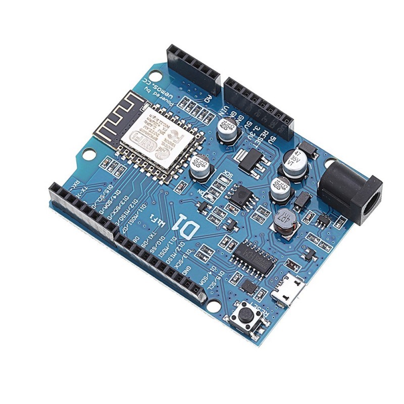 D1 Wifi ESP8266 (ESP12F-4MB Flash) Arduino Uno R3 format (3.3V logic)