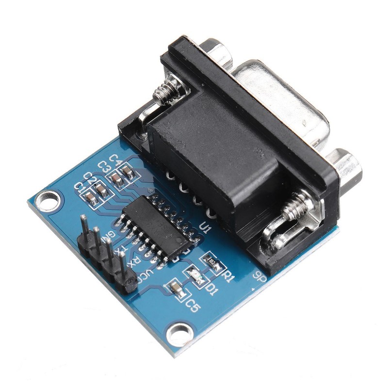 MAX3232 RS232 Serial Port To TTL Converter Module DB9 Connector With Cable DSH4