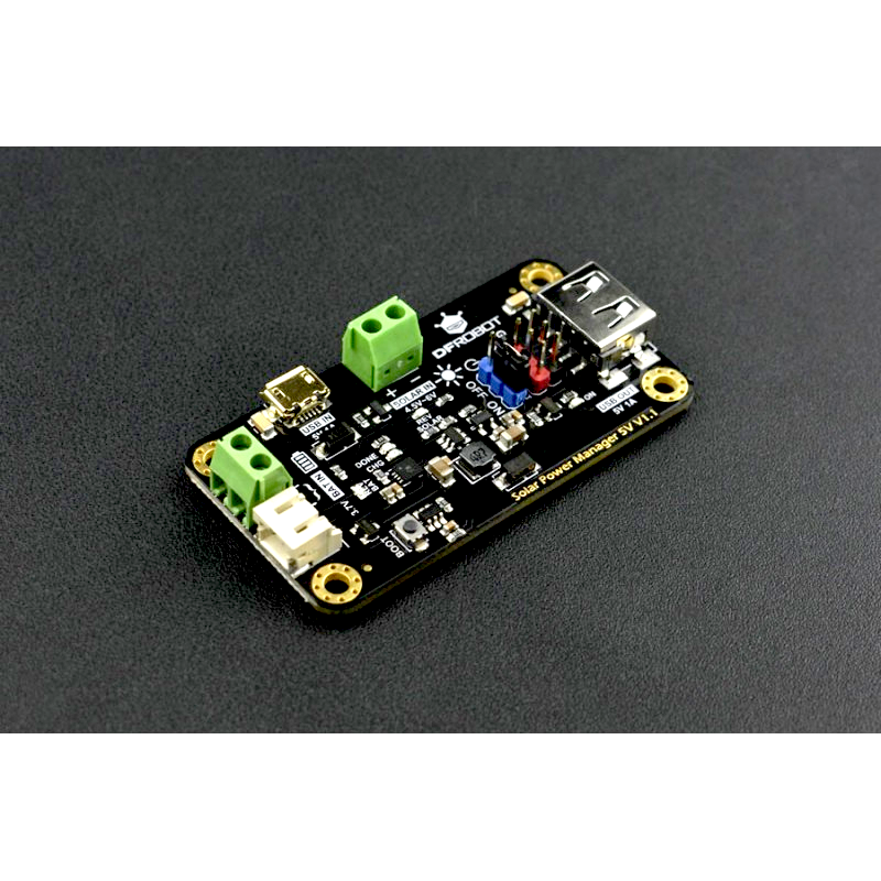 thumbnail image 2 of 5V 2A Solar Power Bank USB Charge Voltage Controller Regulator Module - Black Shell 2 of 6