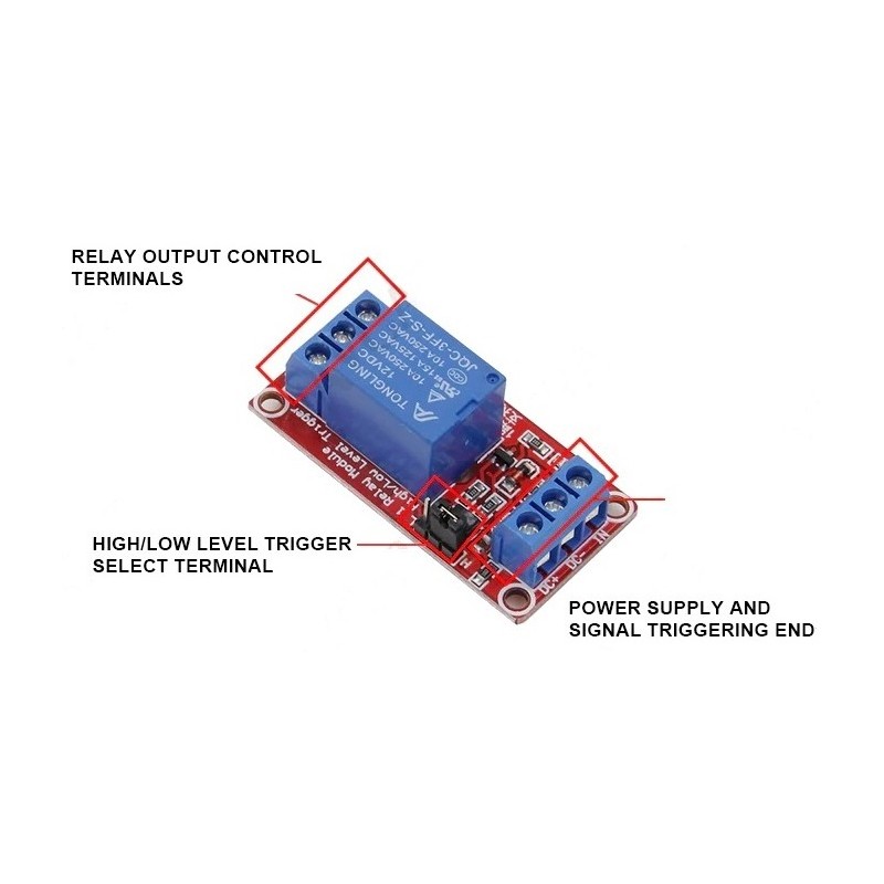 12V Relay module high and low level trigger