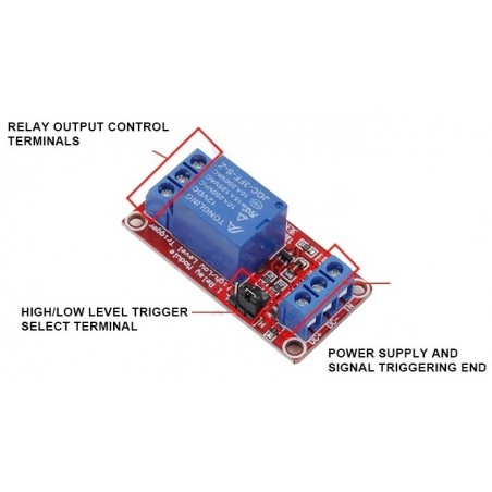 12V Relay module high and low level trigger