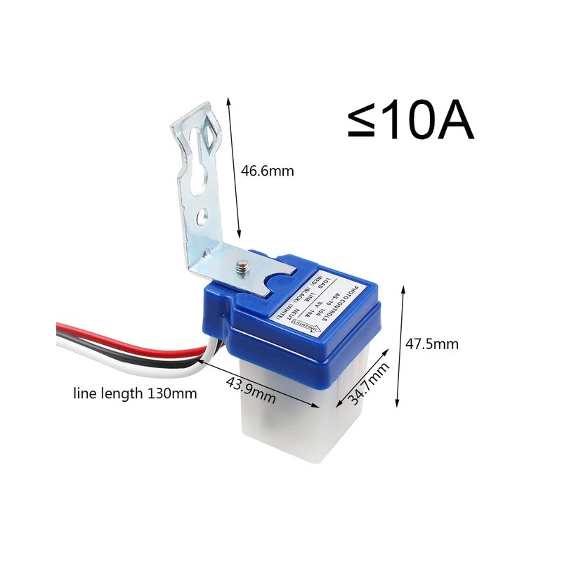 LIGHT CONTROL SENSOR 12Vdc / 10A