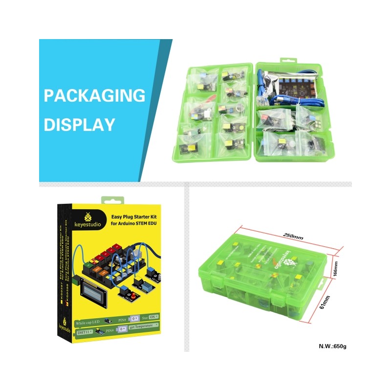 Keyestudio Easy Plug Ultimate Starter Kit For Arduino Stem Edu Ks0398
