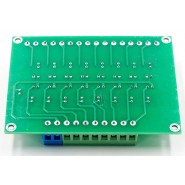 Module isolé PLC Convertisseur de tension 8 bits Carte d'isolation optocoupleur 8 canaux 24 V vers 5 V 