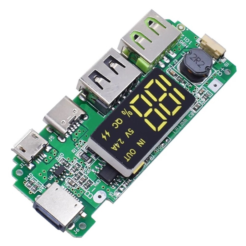 5V 2A Type-C USB 3.7V 18650 Lithium Li-ion Battery Charger Module DIY Power  Bank