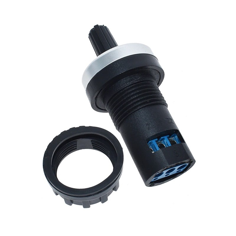 Knob and scale Potentiometer with screw terminals for Panel Mount 22mm