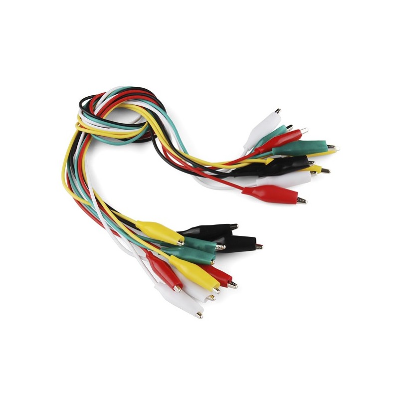 Alligator Test Leads - Multicolored 10 Pack