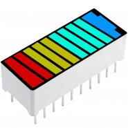 10x LED Color Bar Battery...