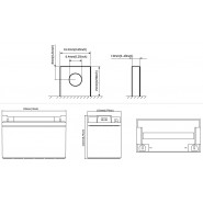 Ultracell - Batterie au plomb gélifié UCG GEL 100Ah C10 12V