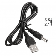 5V USB para Jack 5.5/2.1 -...