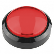 Big Dome Push Button - Red