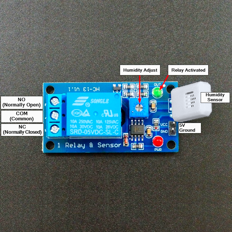 Humidity Control Relay Relay Humidity Sensor