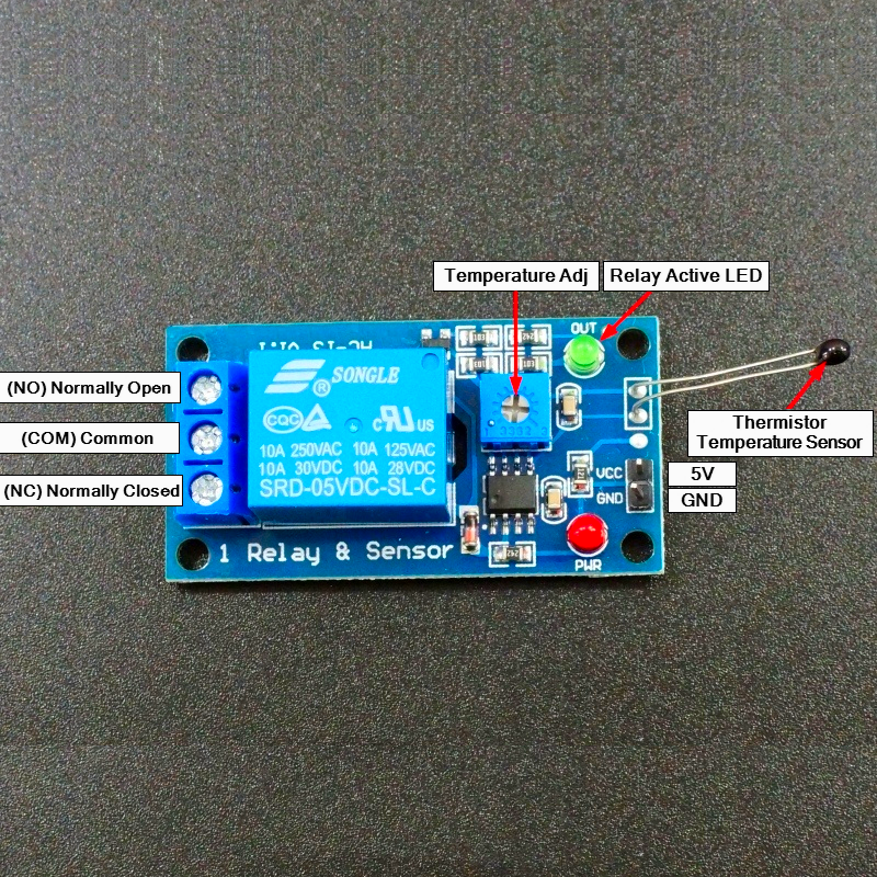 Relay Temperature Sensor
