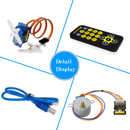 Kit Avançado p/ Arduino (sem Arduino) - Keyestudio KS0074