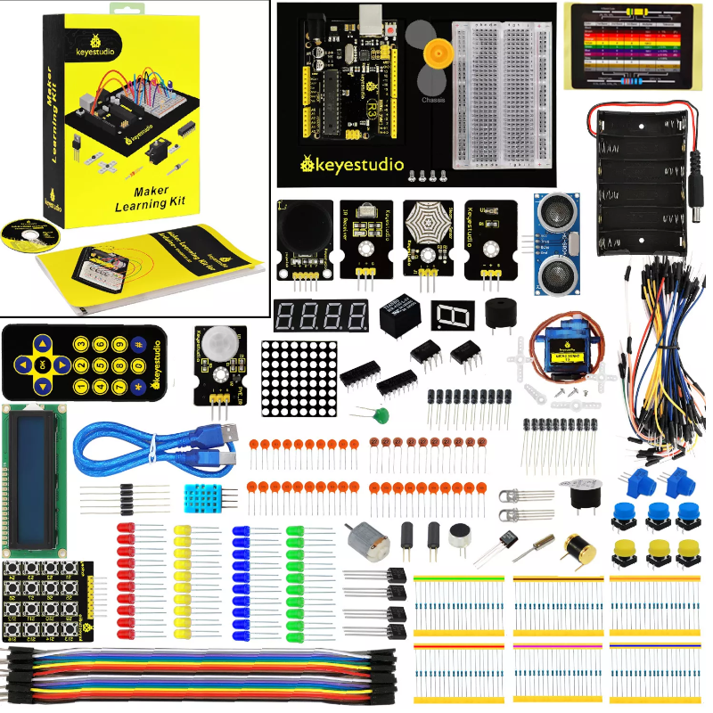 Kit Maker para Arduino (com placa UNO R3) - Keyestudio KS0081
