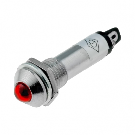 Indicador LED 12VDC vermelho