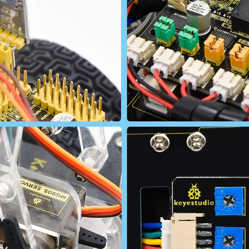 4WD Mechanical Robot Arm Smart Car - Keyestudio KS0523