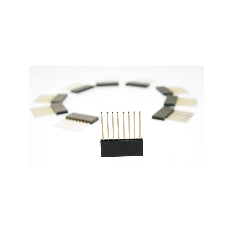 Conector 8 vias para arduino (Stackable Header)