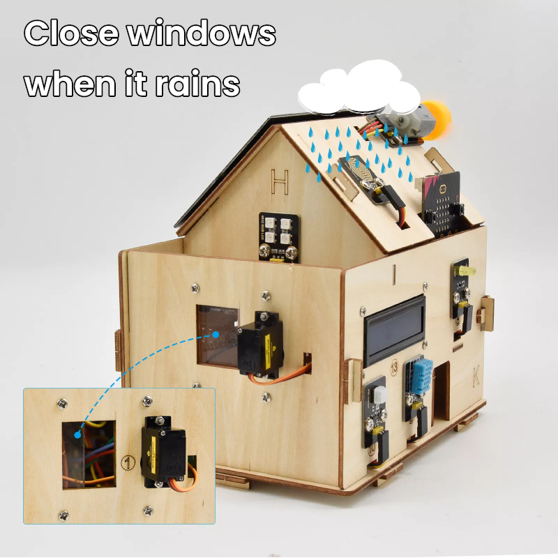 Smart Home Kit for Micro:bit (Without Micro:Bit) - Keyestudio KS4028