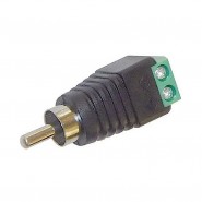 RCA male connector with...