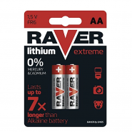 Pack 2 lithium Battery AA...