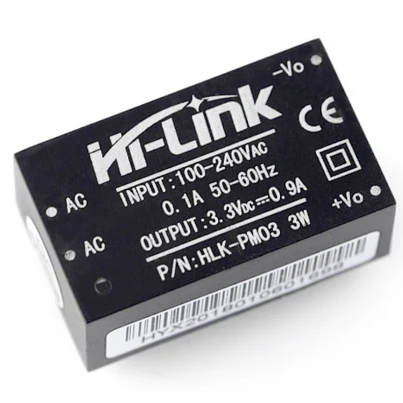 Hi-Link HLK-PM03 AC-DC 220V į 3.3V mini maitinimo šaltinis