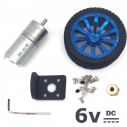 Kit Motor 25D 6V 77rpm com...