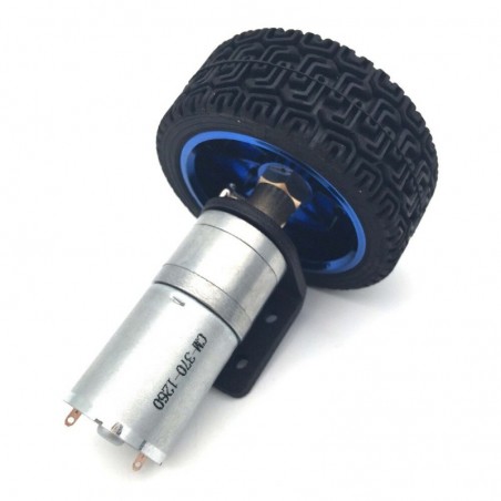 Moteur électrique DC 12V MagiDeal - 77 Tours/min - Roue 65 Mm - Pour Voiture RC, Robot, Jouets - 3