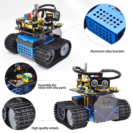 Mini Fire Tank V3.0 Kit for Arduino - Keyestudio KS0526