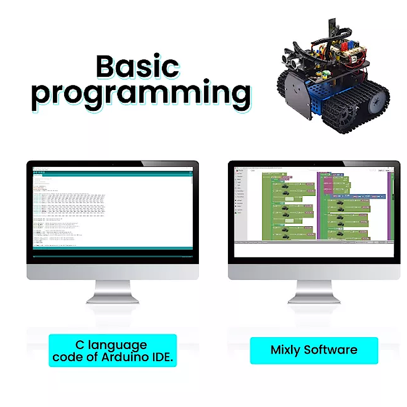 Mini Fire Tank V3.0 Kit for Arduino - Keyestudio KS0526