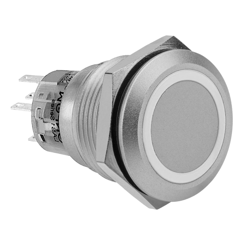 Metal illuminated switch-Blue (12V) Ring