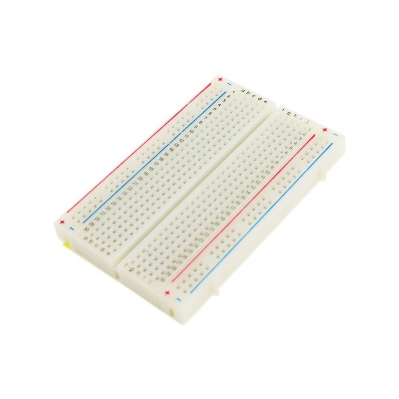 400 TIE POINT INTERLOCKING SOLDERLESS BREADBOARD - Crystal