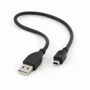 USB Cable A - miniB Black 30cm