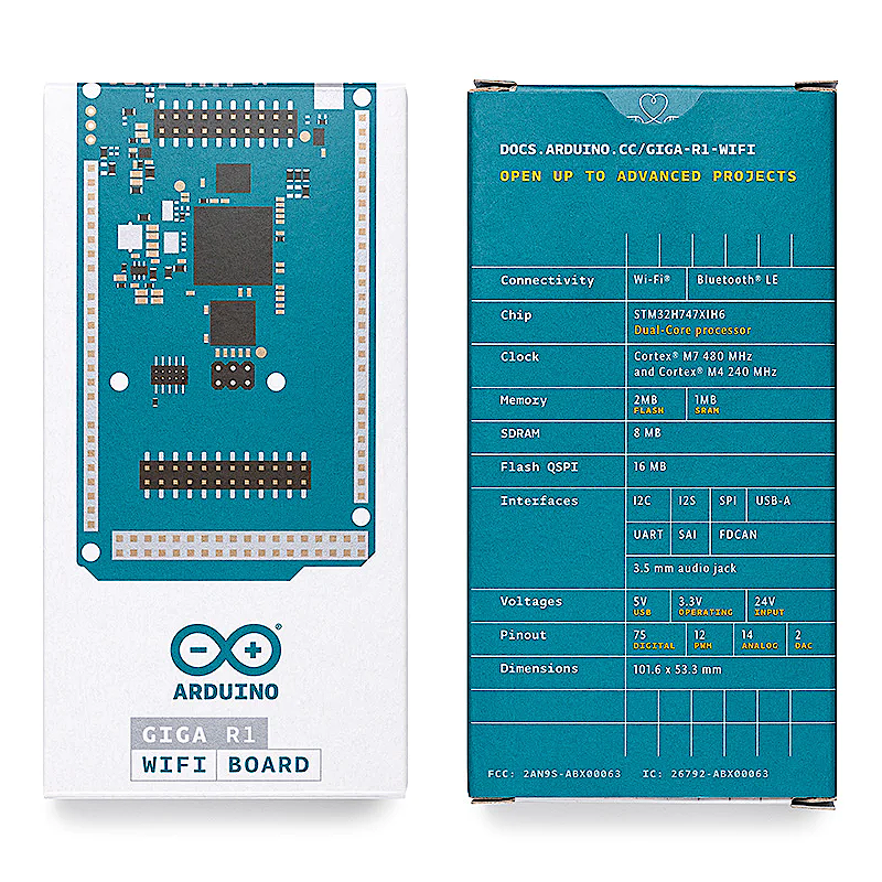 Arduino GIGA R1 Wi-Fi - ABX00063