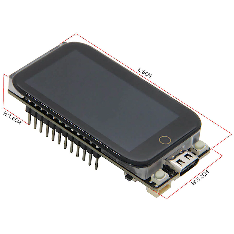 LILYGO T-Display-S3 ESP32-S3 LCD het Raad Normale Scherm van de Vertoningsttgo Ontwikkeling met Shell