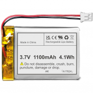 Lithium Battery 3.7V 1100mA...