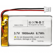 Bateria Lithium 3.7V 1800mA...