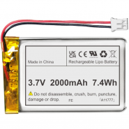 Lithium Battery 3.7V 2000mA...