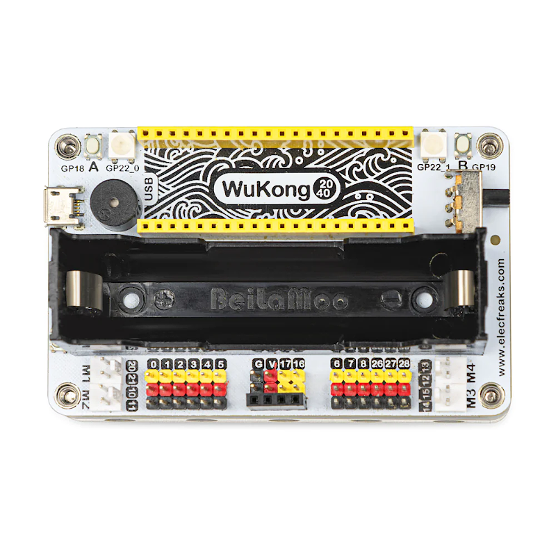Wukong2040 Inventor's Kit For Raspberry Pi Pico (board pico and 18650 ...