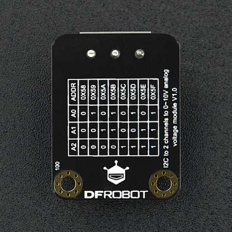 Gravity: 2-Channel I2C DAC Module (0-10V) - DFRobot DFR0971