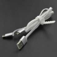 Cabo USB 2 em 1 Type-C c/...