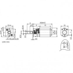 ROB-08910 - Micro Motor c/ Redutora 100:1